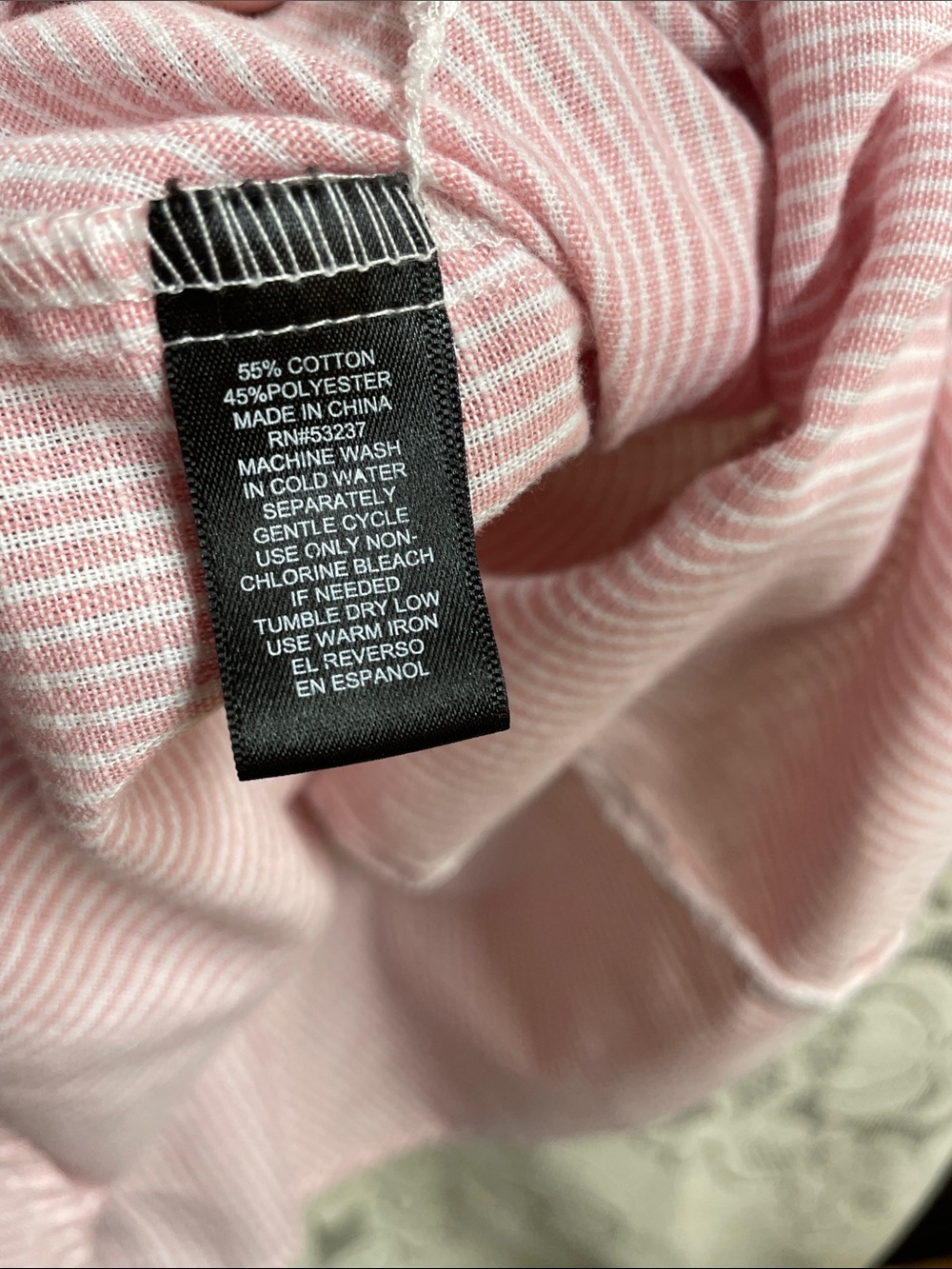 Mlle Gabrielle Pink and White Striped Sleeveless Shirt Dress with Pockets Size M - Picture 3 of 9